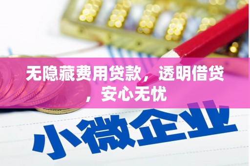 水磨沟无隐藏费用贷款，透明借贷，安心无忧