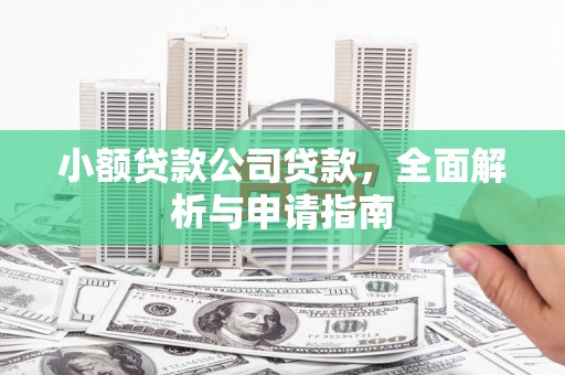 水磨沟小额贷款公司贷款，全面解析与申请指南