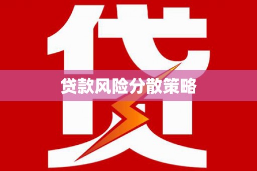 水磨沟贷款风险分散策略