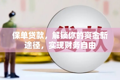 水磨沟保单贷款，解锁你的资金新途径，实现财务自由
