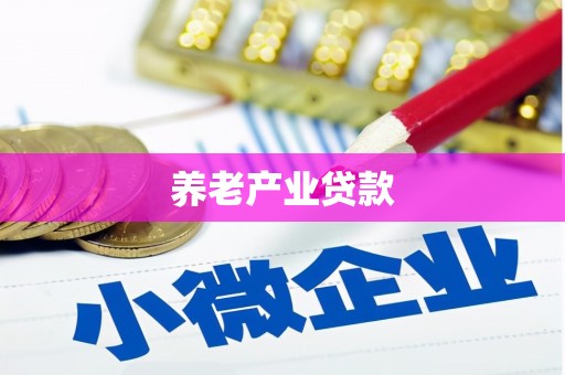 水磨沟养老产业贷款